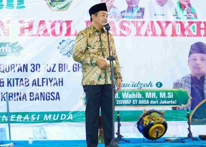 Hadiri Haflah dan Haul di Ponpes Al-Falah Babat Supat, Wabup Rohman Sampaikan Pesan Ini
