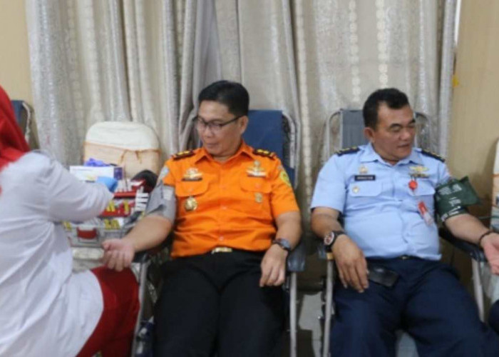 Target Terlampaui! Donor Darah Kantor SAR Palembang Sambut HUT Basarnas ke-54
