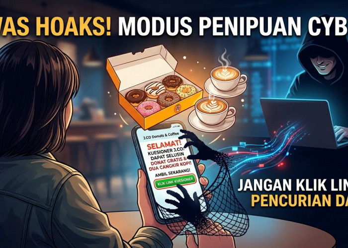 WASPADA! Modus Penipuan Kuesioner JCO Gratis Selusin Donat Bikin Merinding, Jangan Klik Link Phishing Ini!