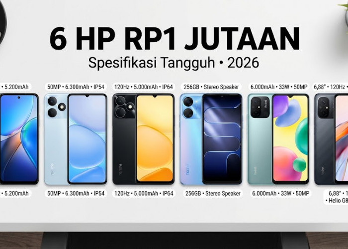 6 Pilihan HP Entry-Level Terbaik 2026 Berbaterai Jumbo dan Layar 120 Hz Paling Tangguh