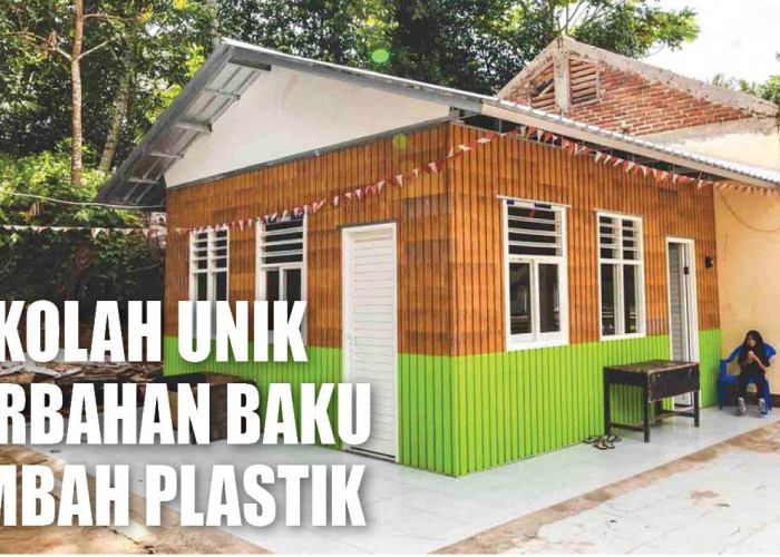 Sekolah Berbahan Limbah Plastik Pertama di Dunia Ini Ternyata Ada di Indonesia