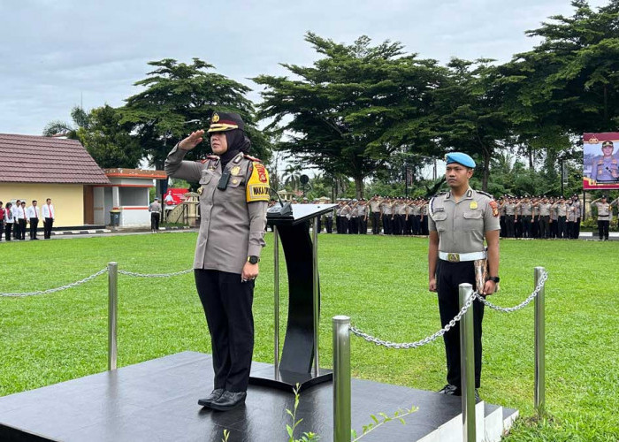 Pimpin Upacara Kesadaran Nasional, Wakapolres Prabumulih Tekankan Pentingnya Integritas Anggota