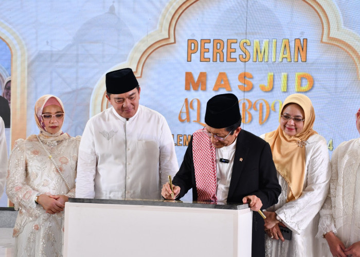 Resmikan Masjid di Palembang, Menteri Agama Ingin Masjid Berdayakan Masyarakat Seperti di Zaman Rasulullah