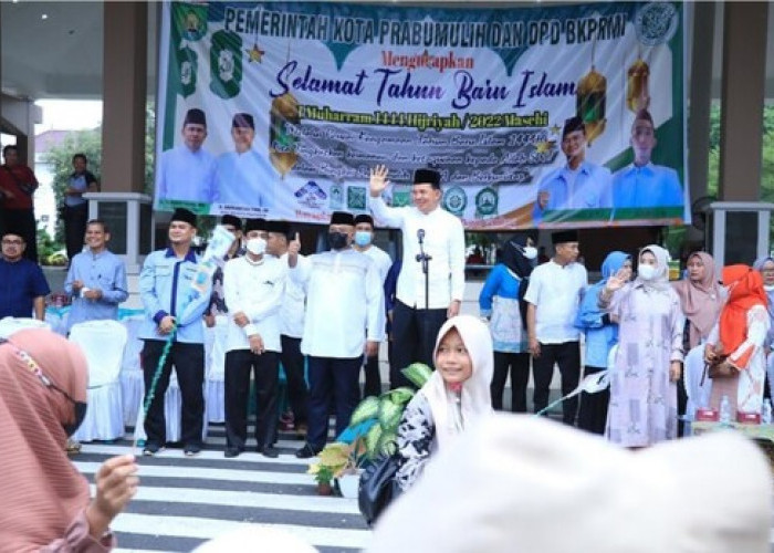 Anak-anak TK/TPA di Prabumulih Pawai Taaruf, Sambut Tahun Baru Islam 1 Muharram