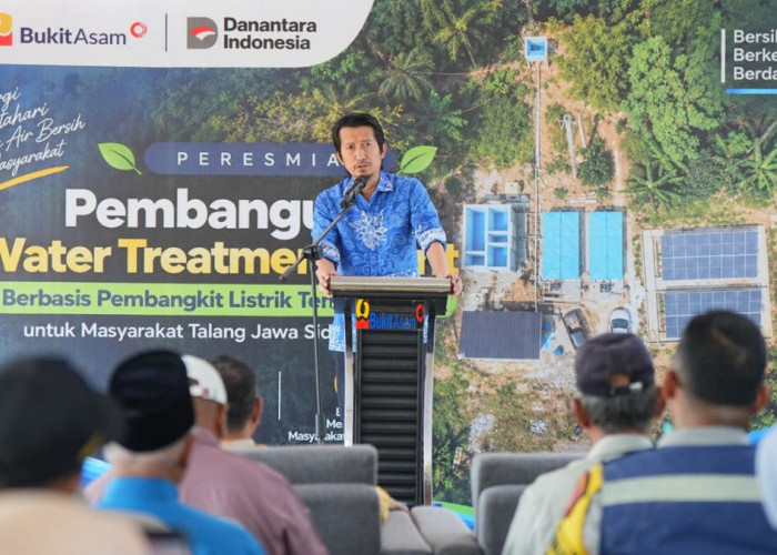 PTBA Hadirkan Akses Air Berbasis Energi Surya bagi Warga Talang Jawa Sidomulyo I