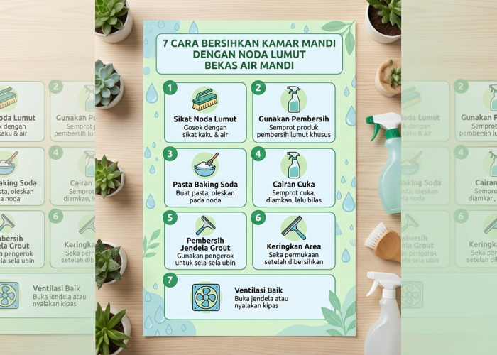 Tanpa Bahan Kimia Mahal: Ini 7 Cara Ampuh Bersihkan Kerak Kuning dan Lumut di Kamar Mandi Pakai Bahan Alami