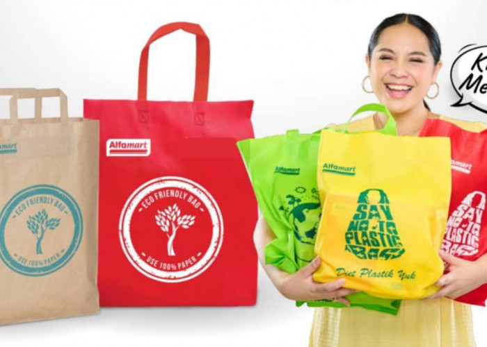 Alfamart Dukung Kebijakan Larangan Kantong Plastik di Palembang, Sediakan Eco Bag 