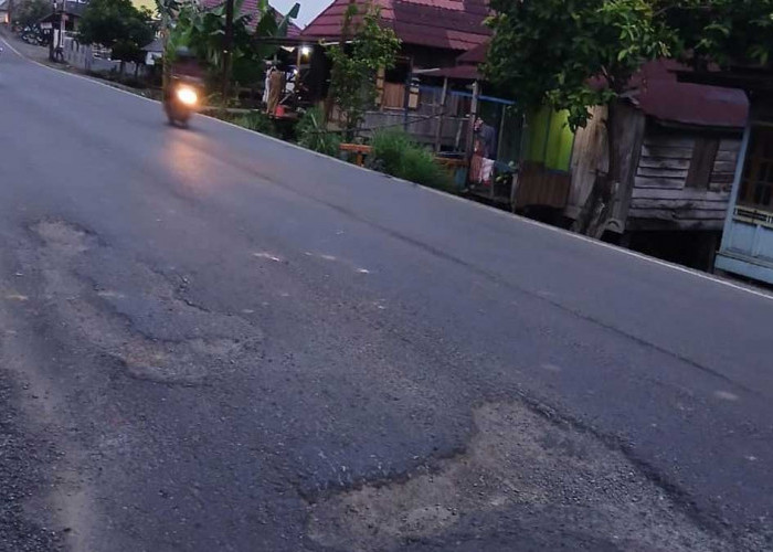 Awas Bahaya! Daftar Titik Lubang Maut di Jalintim Palembang-Tanjung Raja yang Sering Makan Korban