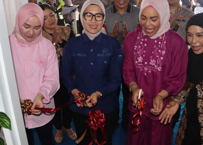 Wakapolda Sumsel dan Kapolres Lahat Resmikan Nutrition Center PowerFit di Aspol Bandar Agung