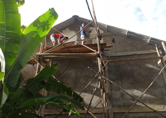 Keren! Progres Pembangunan GSG Desa Tanjung Raja Capai 82 Persen 