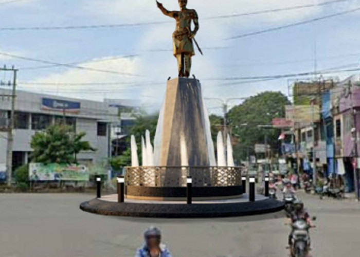 Patung Si Pahit Lidah Jadi Icon Baru, Pusat Kota Lahat Bakal Lebih Cantik