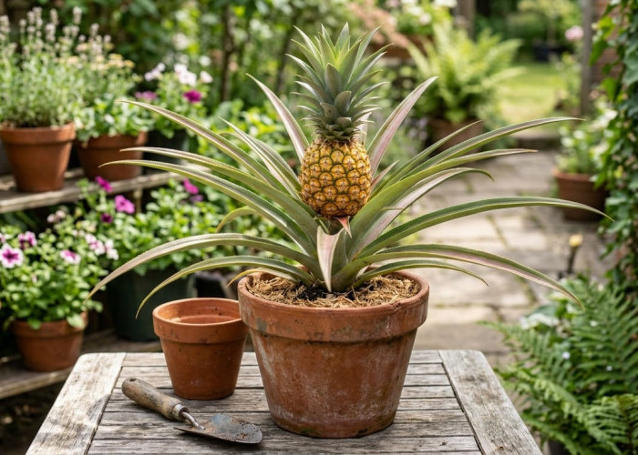 Panen Buah Segar Tanpa Beli: Panduan Praktis Menanam Nanas Madu di Teras Rumah dengan Modal Minimalis