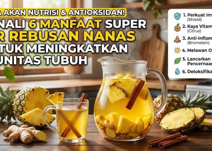 Kaya Akan Nutrisi dan Antioksidan! Kenali 6 Manfaat Super Air Rebusan Nanas untuk Meningkatkan Imunitas Tubuh