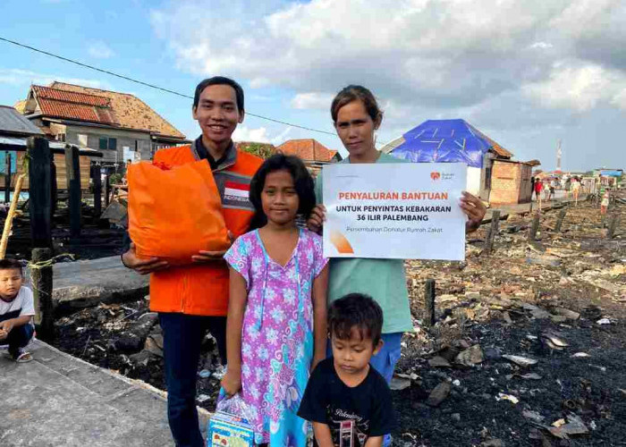 Untuk Penyintas Kebakaran 36 Ilir Palembang, Rumah Zakat Salurkan Bantuan Ini