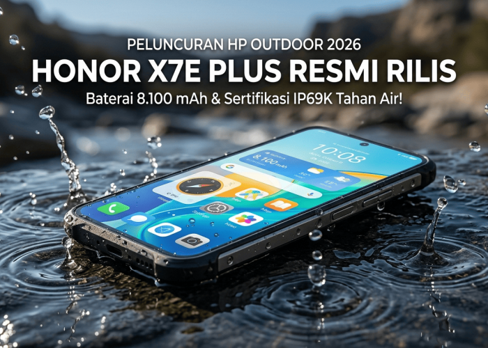 HP Tahan Banting: Honor X7e Plus Resmi Meluncur Bawa Daya 8.100 mAh dan Sertifikasi Ekstrem IP69K