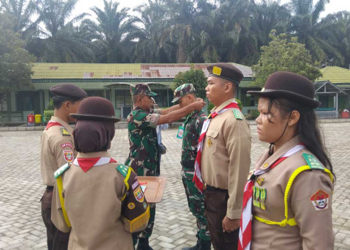 Bentuk Generasi Tangguh, Kasdim 0405 Lahat Gembleng Ratusan Siswa SMK dalam Persami Bela Negara