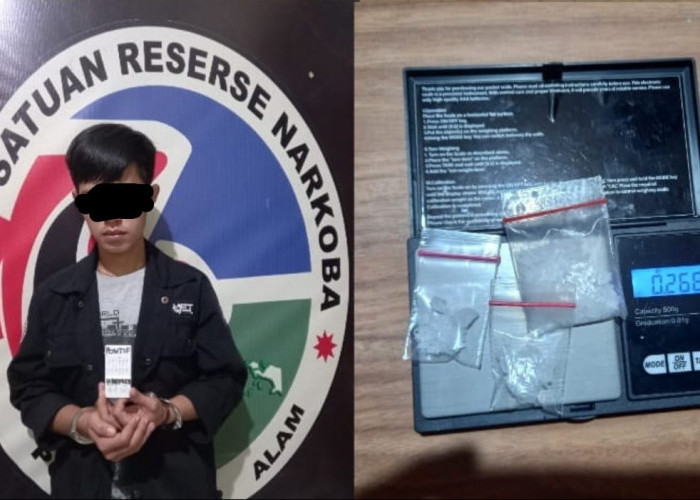 Pria Ini Buat Resah Warga, Saat Ditangkap Polisi Temukan 3 Paket Narkotika 