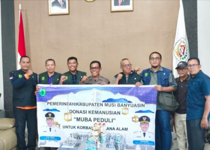 Bupati Tapanuli Tengah dan Selatan Menerima Langsung Bantuan Donasi Warga Muba