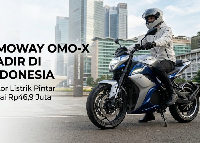 Bisa Seimbang Sendiri Tanpa Standar! Motor Listrik Canggih OMOWAY OMO-X Resmi Meluncur di Indonesia