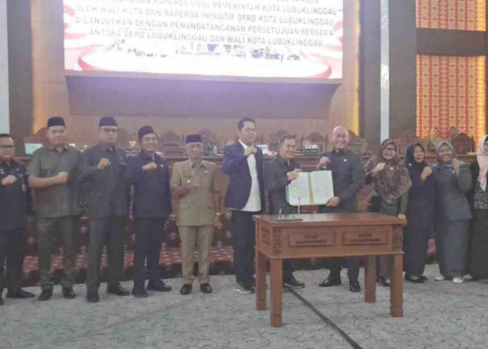 DPRD dan Pemkot Lubuk Linggau Sepakati 6 Raperda dalam Rapat Paripurna