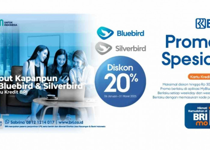 Raih Promo Spesial BRI, Nikmati Potongan Harga dari Bluebird dan Silverbird, Cek Besarannya