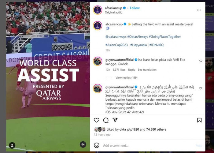 AFC Puji Assist Kelas Dunia Yakob Sayuri, Netizen Indonesia Serbu Akun AFC Minta Video Gol Kedua Irak