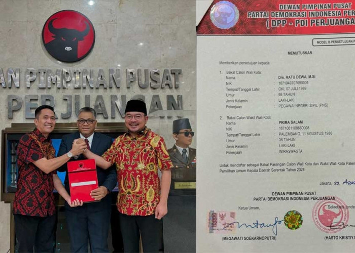 RESMI! PDIP Serahkan 8 SK Pilkada, Salah Satunya Ratu dewa, Optimis Menang 