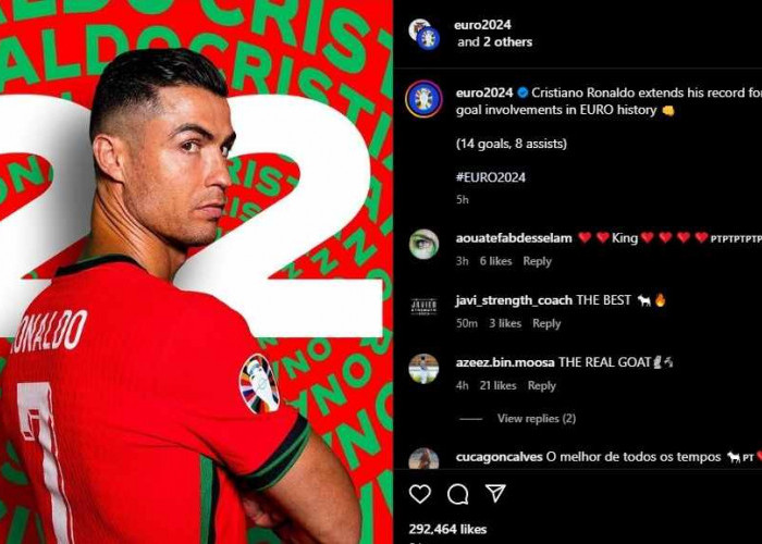 Cristiano Ronaldo Cetak Sejarah Lagi di Euro 2024, Bukti CR7 Tua Tua Keladi dan Bukan Pemain Egois!