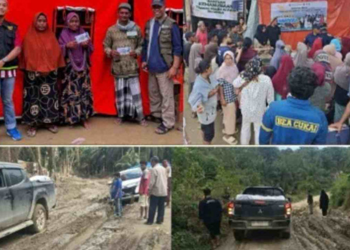 Aksi Kemanusiaan Bea Cukai Langsa dan Relawan Al-Falah, Jangkau Dusun Sulit Akses di Aceh Tamiang