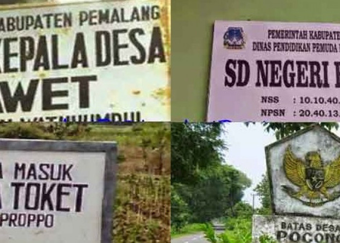 7 Desa dengan Nama Paling Lucu di Indonesia, Asli Bikin Ngakak 