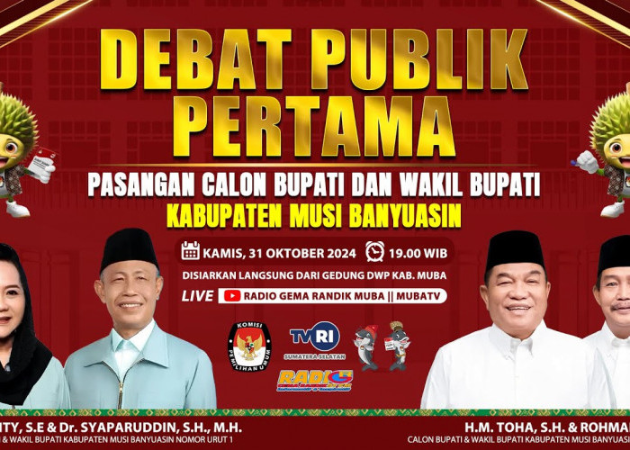 Ini Nama Platform Disiapkan KPU Muba Buat Nonton Langsung Debat Kandidat Calon Bupati dan Wakil Bupati Muba