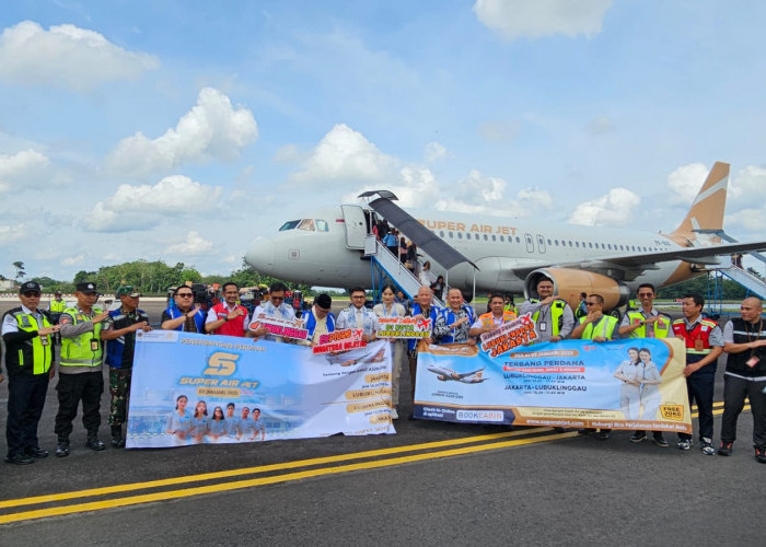 Berikut Jumlah Kursi dan Jadwal Penerbangan Super Air Jet Rute Jakarta- Lubuk Linggau