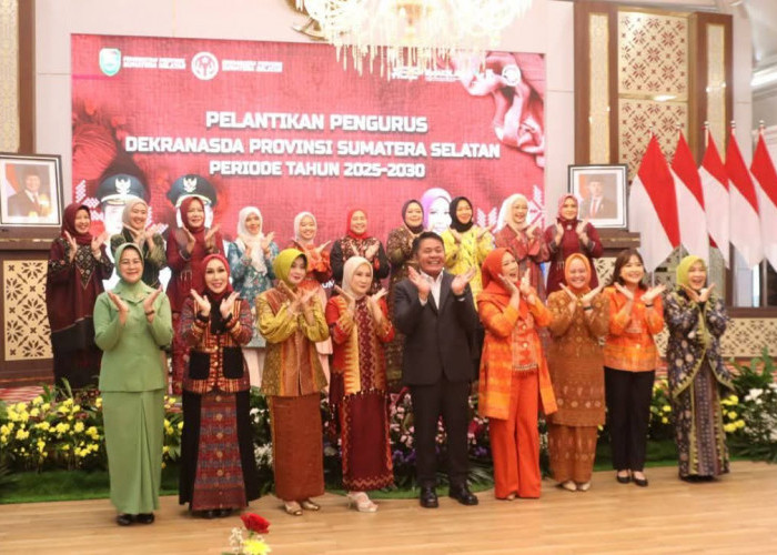 Ketua Dekranasda Kota Lubuk Linggau Hadiri Pelantikan Pengurus Dekranasda Provinsi Sumsel