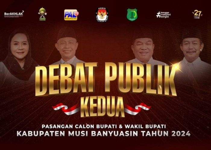 Debat Kandidat Diwarnai Aksi WO Paslon Toha-Rohman, Pj Bupati dan Kapolres Muba Bilang Begini