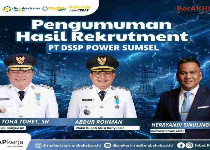 4 Generasi Unggul Muba Lolos Seleksi PT DSSP Power Sumsel, Ini Tahap Berikutnya
