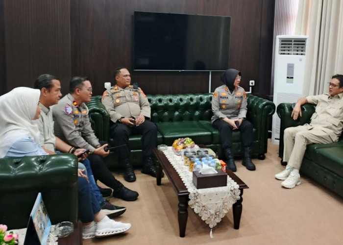 Bahas Isu Begal hingga Judi Online, Kapolres Ogan Ilir Sambangi Ketua DPRD H Edwin Cahya Putra