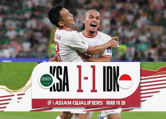 Hasil Akhir Laga Arab Saudi vs Timnas Indonesia, Skuad Garuda Berhasil Curi 1 Poin dari Kandang Green Falcon