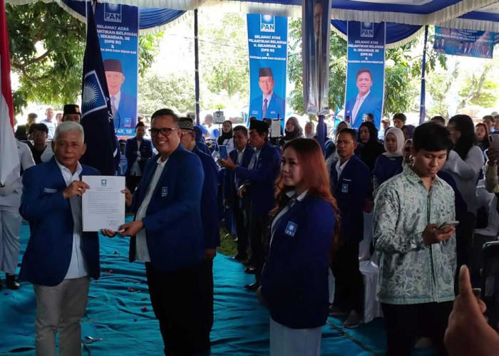 Panaskan Mesin Politik Hadapi Pemilu 2029, PAN Ogan Ilir Gelar Rakerda Sekaligus Lantik Ratusan Relawan