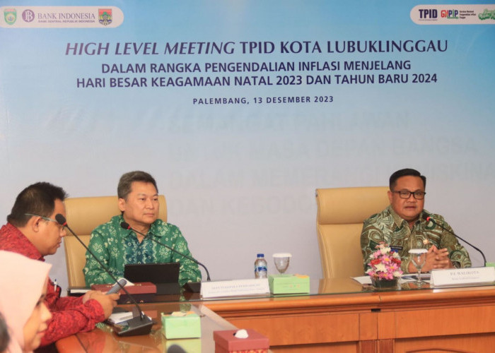 Kendalikan Inflasi Jelang Nataru, Pemkot Lubuklinggau Hadiri Undangan High Level Meeting BI Perwakilan Sumsel
