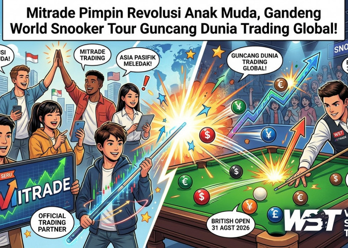 Mitrade Pimpin Revolusi Anak Muda, Gandeng World Snooker Tour Guncang Dunia Trading Global!