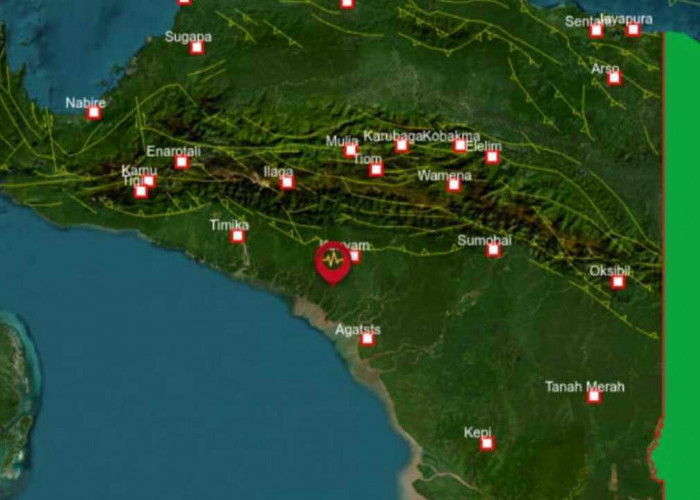 Pagi Ini Gempa 5.0 Magnitudo Guncang Nduga Papua Pegunungan, Cek Update Stasiun Geofisika Nabire