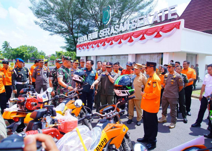 Dikunjungi Deputi Bidang Penanganan BNPB, Pemkab Muba Dapat Bantuan Alat Penanggulangan Karhutlah