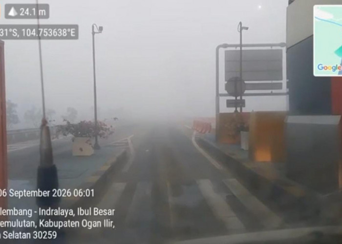 Kabut Pagi Ganggu Jarak Pandang, Tol Palindra Sempat Buka-Tutup