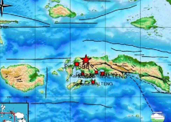 Pagi Ini Gempa Bumi Guncang Seram Bagian Barat Maluku, Segini Kekuatan Magnitudonya