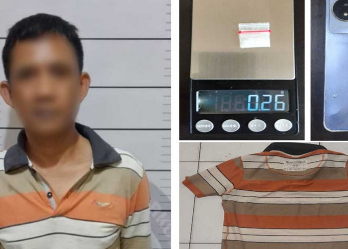 Diduga Edarkan Sabu di Kawasan Pasar Baru, Pria Ini Tak Berkutik Saat Diringkus Satres Narkoba Polres Lahat