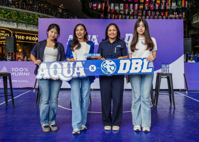 Kampanye Hidrasi Sehat, AQUA Jadi Hydration Partner Resmi DBL Indonesia