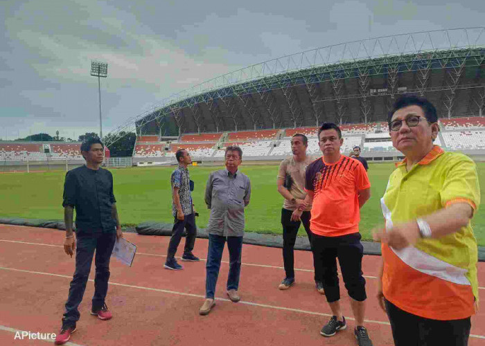 Syarial Oesman Tinjau GSJ, Persiapan Jelang Big Match Matahati Reuni Legend Sriwijaya FC
