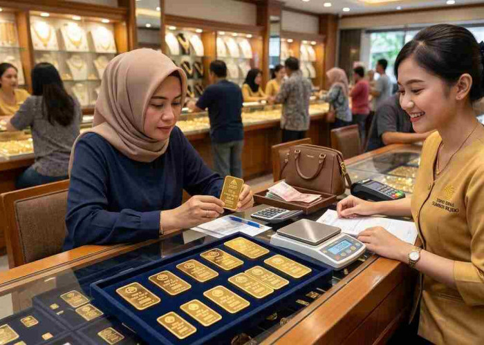 Harga Emas di Pegadaian Hari Ini Turun, Antam 1 Gram Rp2,756 Juta, Cek Galeri24 dan UBS