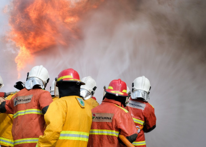 Fire Brigade Kilang Pertamina Plaju Siap Hadapi Keadaan Darurat, 9 Unit Pemadam Kebakaran Standby