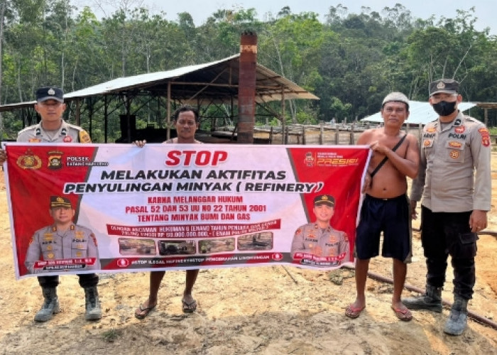 Sasar Lubuk Bintialo, Polsek Batanghari Leko Gencarkan Sosialisasi Bahaya Illegal Refinery